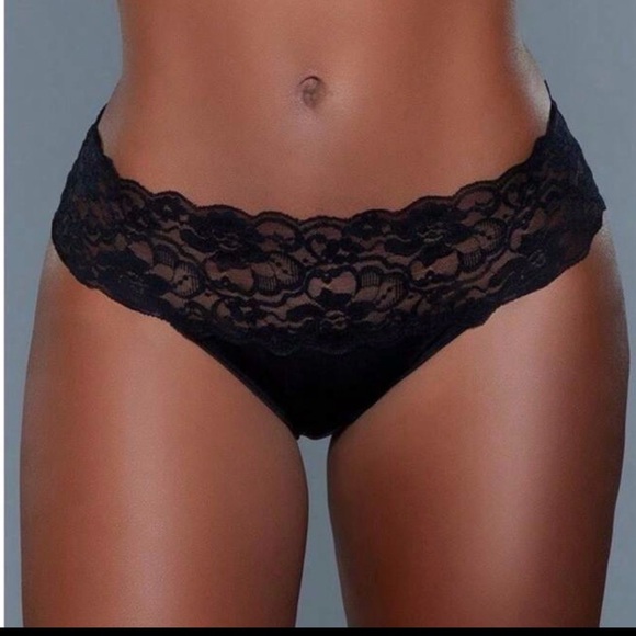 5️⃣7️⃣1️⃣  6 pack Lace Trim Women's Panties - Multi-Color Set - Picture 4 of 5